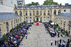 Handover Ceremony At Hotel de Matignon - Paris