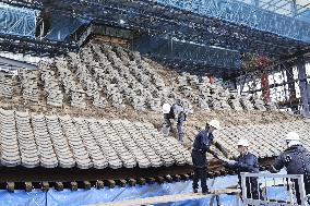 Restoration of Nara temple