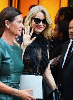 NYFW - Celebs At The Ralph Lauren Fashion Show