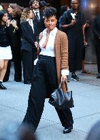 NYFW - Celebs At The Ralph Lauren Fashion Show