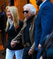 NYFW - Celebs At The Ralph Lauren Fashion Show