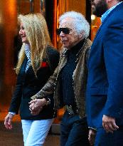 NYFW - Celebs At The Ralph Lauren Fashion Show