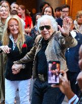 NYFW - Celebs At The Ralph Lauren Fashion Show