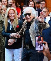 NYFW - Celebs At The Ralph Lauren Fashion Show