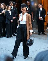 NYFW - Celebs At The Ralph Lauren Fashion Show