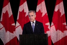 Mark Carney Delivers Remarks In Edmonton - Canada