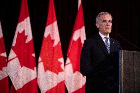 Mark Carney Delivers Remarks In Edmonton - Canada