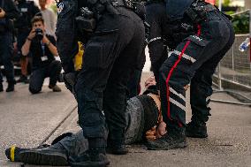 Pro-Palestinian Protesters Gather In Toronto - Canada
