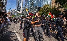 Pro-Palestinian Protesters Gather In Toronto - Canada