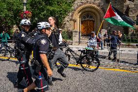 Pro-Palestinian Protesters Gather In Toronto - Canada