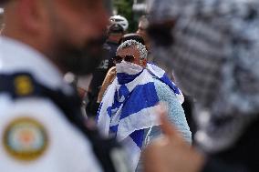 Pro-Palestinian Protesters Gather In Toronto - Canada