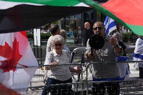 Pro-Palestinian Protesters Gather In Toronto - Canada
