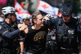 Pro-Palestinian Protesters Gather In Toronto - Canada