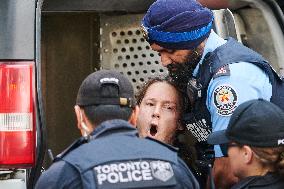 Pro-Palestinian Protesters Gather In Toronto - Canada