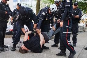 Pro-Palestinian Protesters Gather In Toronto - Canada