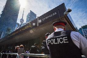 Pro-Palestinian Protesters Gather In Toronto - Canada
