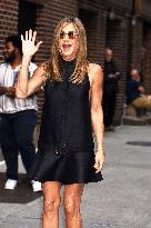 Jennifer Aniston At The Late Show - NYC