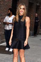 Jennifer Aniston At The Late Show - NYC