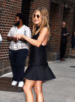 Jennifer Aniston At The Late Show - NYC