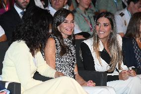 Queen Letizia Presides Over Third Human Trafficking Congress - Madrid