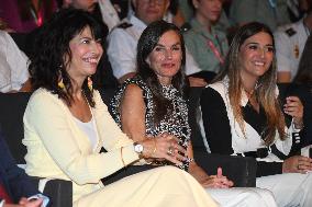Queen Letizia Presides Over Third Human Trafficking Congress - Madrid