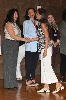 Queen Letizia Presides Over Third Human Trafficking Congress - Madrid