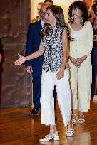 Queen Letizia Presides Over Third Human Trafficking Congress - Madrid