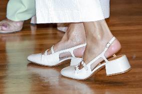 Queen Letizia Presides Over Third Human Trafficking Congress - Madrid