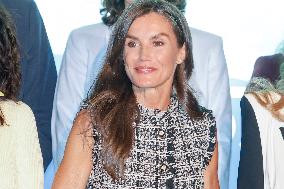 Queen Letizia Presides Over Third Human Trafficking Congress - Madrid