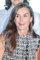 Queen Letizia Presides Over Third Human Trafficking Congress - Madrid