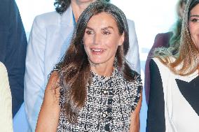 Queen Letizia Presides Over Third Human Trafficking Congress - Madrid