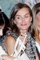 Queen Letizia Presides Over Third Human Trafficking Congress - Madrid