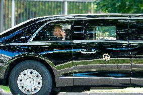 President Trump Arrives White House after attending Pentagon 9/11 Memorial Ceremony