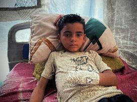 Child Loses Arm in Israel Gaza Conflict