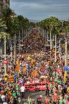 ANC Demonstration For Independence In Barcelona - Spain