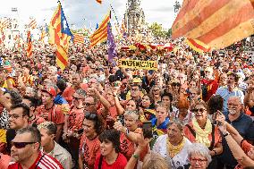 ANC Demonstration For Independence In Barcelona - Spain