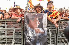 ANC Demonstration For Independence In Barcelona - Spain