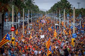 ANC Demonstration For Independence In Barcelona - Spain