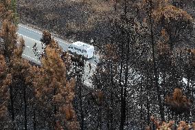 Larouco Fire Affects Quiroga And A Rua - Spain