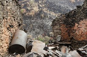 Larouco Fire Affects Quiroga And A Rua - Spain