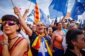 ANC Demonstration For Independence In Barcelona - Spain