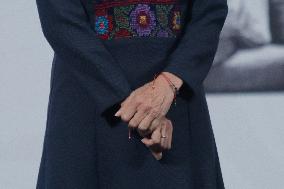 Mexican President Claudia Sheinbaum Holds Briefing Conference - Mexico