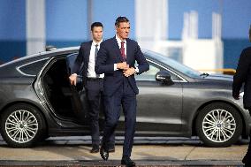 Queen Sofia And Sanchez Attend Ceremony In Ferrol - Spain