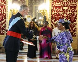 King Receives Letters Of Credence In Madrid - Spain
