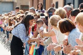 Queen Letizia Attends Professional School Year Opening 2024/2025 - Rincon de Soto
