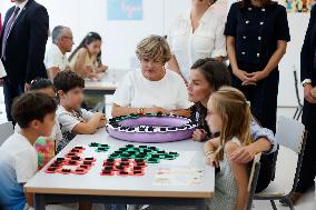 Queen Letizia Attends Professional School Year Opening 2024/2025 - Rincon de Soto