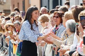 Queen Letizia Attends Professional School Year Opening 2024/2025 - Rincon de Soto