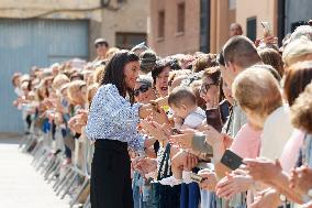 Queen Letizia Attends Professional School Year Opening 2024/2025 - Rincon de Soto