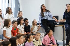 Queen Letizia Attends Professional School Year Opening 2024/2025 - Rincon de Soto