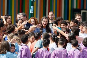 Queen Letizia Attends Professional School Year Opening 2024/2025 - Rincon de Soto